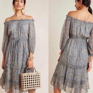 Anthropologie Off the Shoulder Midi Dress | New With Tags